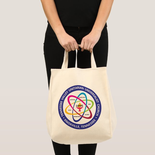 TVUUC UUA Shared Values Atom Tote Bag (Front (Product))