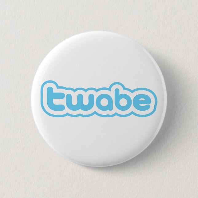 twabe 6 cm round badge (Front)