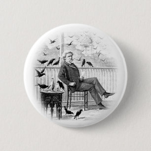 Twain 6 Cm Round Badge