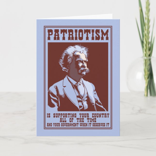 Twain - Patriotism Card (Front)