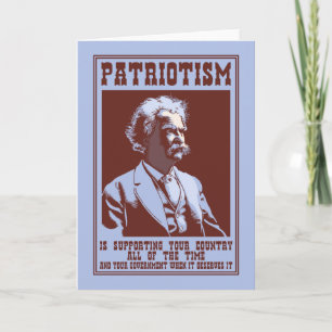 Twain - Patriotism Card