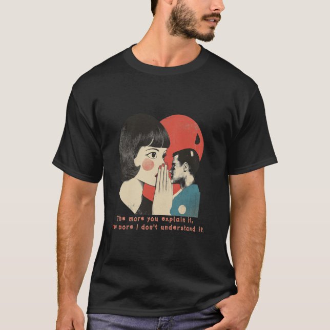 Twain's Quote Wit Over-Explained & Understood Less T-Shirt (Front)