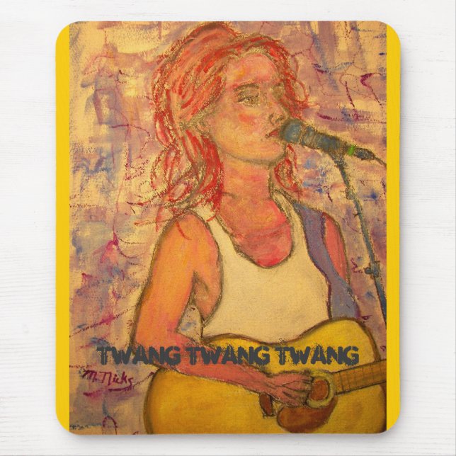 twang twang twang songstress mouse mat (Front)