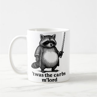 TWAS The Carbs M'Lord Raccoon | Medieval Trash Pa Coffee Mug