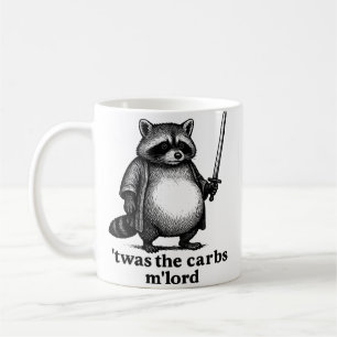 TWAS The Carbs M'Lord Racoon   Mediaeval Trash Pa Coffee Mug