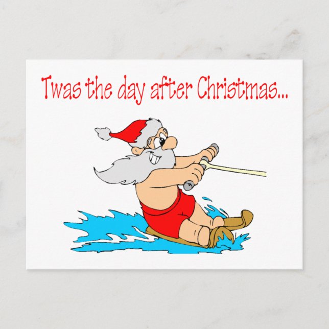 Twas The Day After Christmas Holiday Postcard (Front)