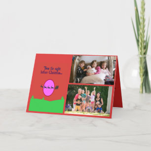 Twas the Night Before Christmas 2 Photos  Holiday Card