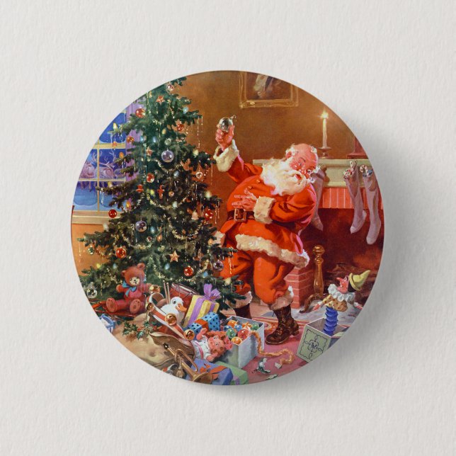'Twas the Night Before Christmas 6 Cm Round Badge (Front)