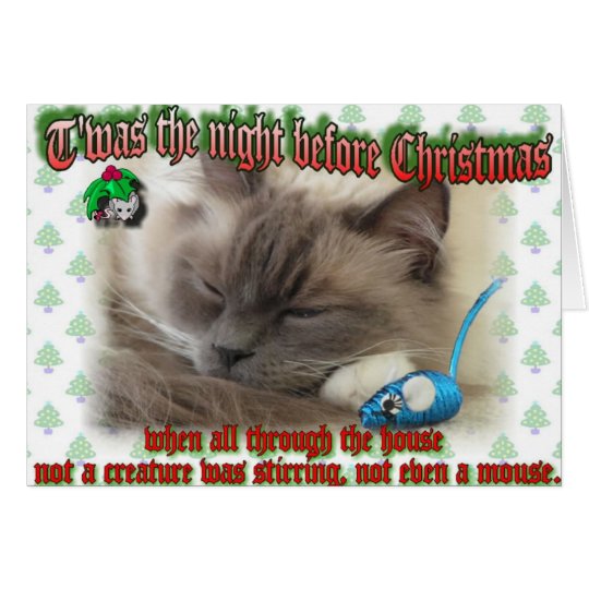 T'was the night before Christmas Card