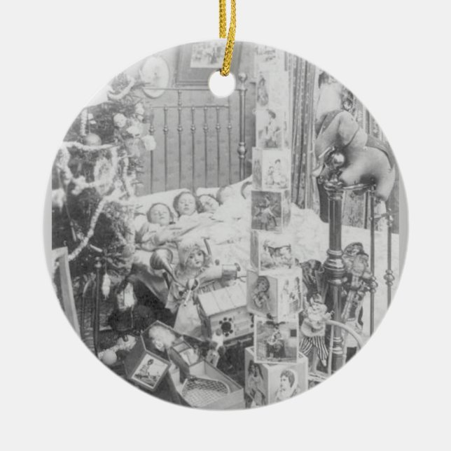 Twas the Night Before Christmas Ceramic Tree Decoration (Front)