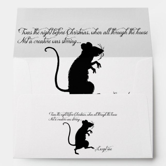 'Twas the Night Before Christmas Envelope (Back (Bottom))