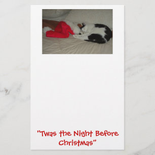 Twas the Night before Christmas Kitten Stationery