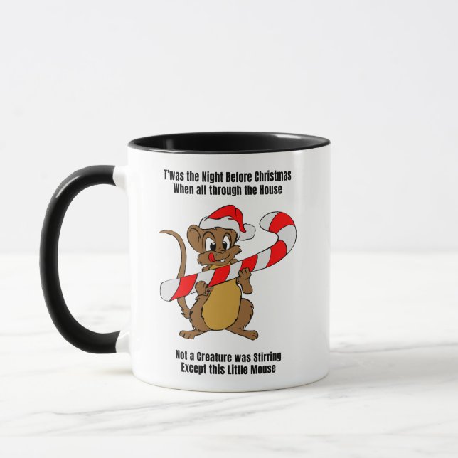 Twas the Night Before Christmas Mouse Mug (Left)