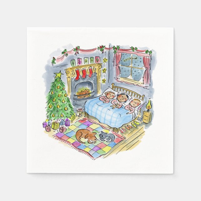 Twas the Night before Christmas Napkin (Front)