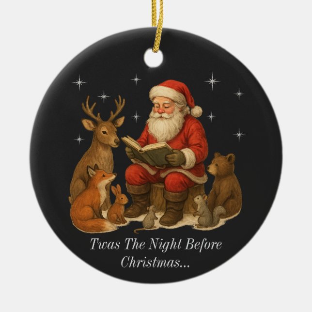 Twas The Night Before Christmas Ornament (Front)
