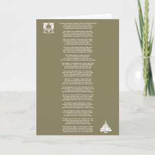 Twas The Night Before Christmas, Poem Holiday Card