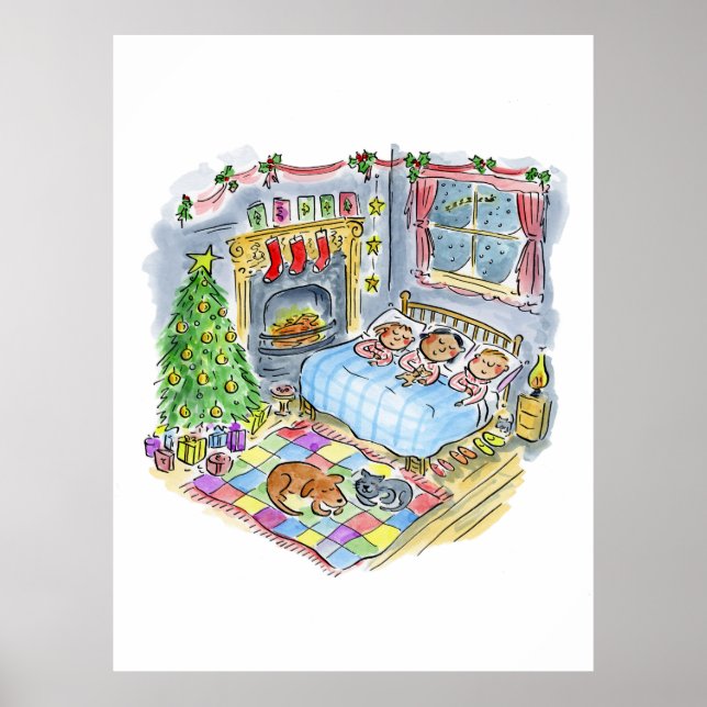 Twas the Night before Christmas Poster (Front)