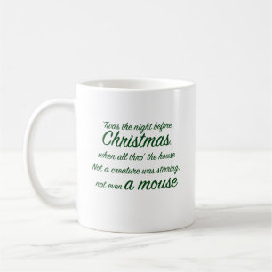 Twas the Night Before Christmas Quote Coffee Mug