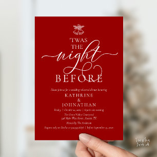 'Twas The Night Before Classy Rehearsal Dinner Invitation