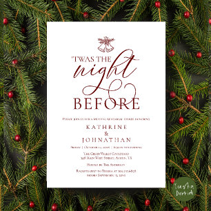 'Twas The Night Before Classy Rehearsal Party Invitation