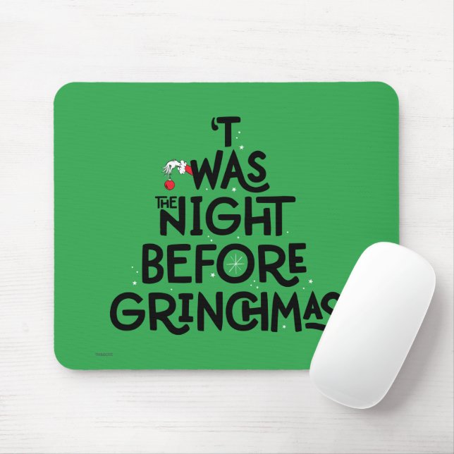 'Twas the Night Before Grinchmas Mouse Mat (With Mouse)