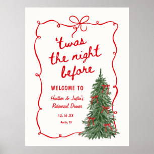 Twas The Night Before Holiday Rehearsal Dinner  Poster