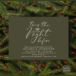 'Twas The Night Before Olive Rehearsal Dinner Invitation