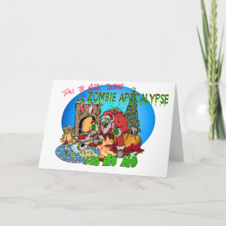 Twas the Night Before the Zombies Holiday Card
