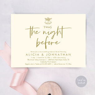 Twas The Night Before, Wedding Rehearsal Dinner Invitation