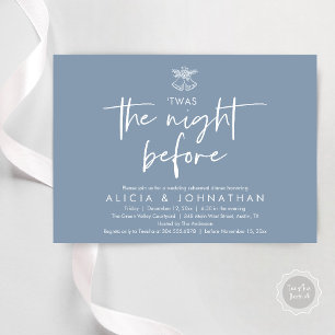 Twas The Night Before, Wedding Rehearsal Dinner Invitation