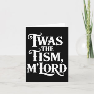 Twas The Tism Mlord Autism Awareness Support Card