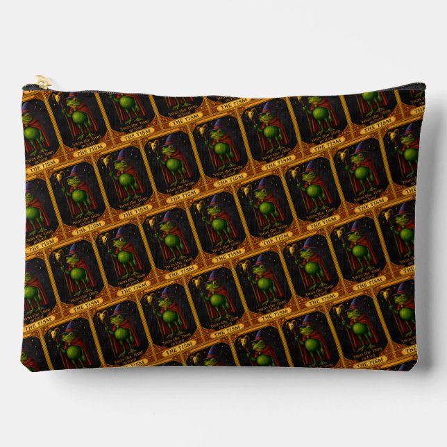 T'was The 'Tism M'Lord Frog Meme Autism Awareness Accessory Pouch (Front)