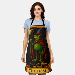 T'was The 'Tism M'Lord Frog Meme Autism Awareness Apron