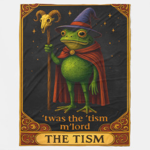 T'was The 'Tism M'Lord Frog Meme Autism Awareness Fleece Blanket