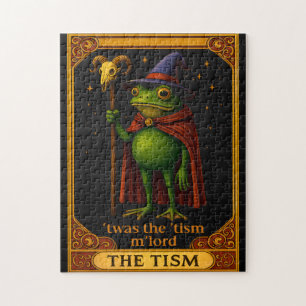 T'was The 'Tism M'Lord Frog Meme Autism Awareness Jigsaw Puzzle