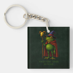 T'was The 'Tism M'Lord Frog Meme Autism Awareness Key Ring