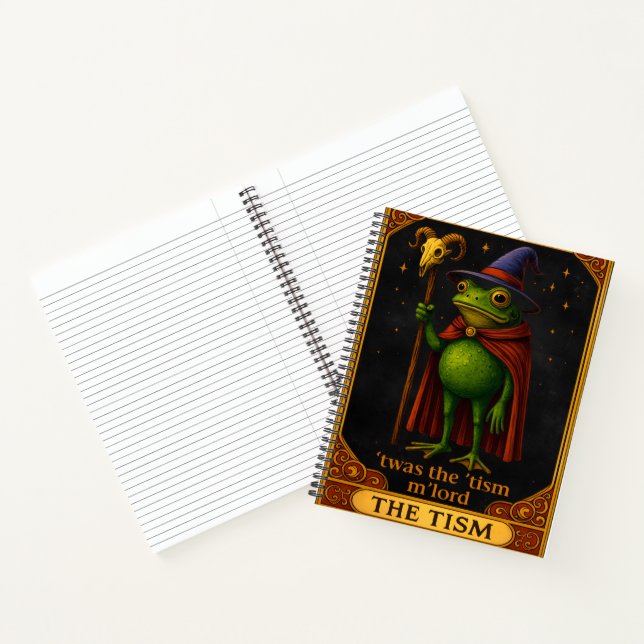 T'was The 'Tism M'Lord Frog Meme Autism Awareness Notebook (Inside)
