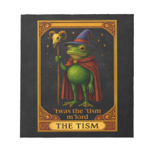 T'was The 'Tism M'Lord Frog Meme Autism Awareness Notepad