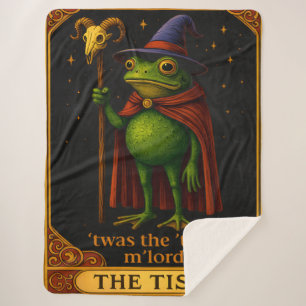 T'was The 'Tism M'Lord Frog Meme Autism Awareness Sherpa Blanket