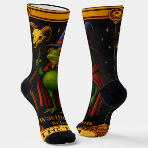 T'was The 'Tism M'Lord Frog Meme Autism Awareness Socks