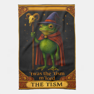 T'was The 'Tism M'Lord Frog Meme Autism Awareness Tea Towel