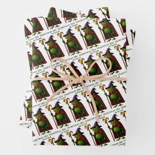 T'was The 'Tism M'Lord Frog Meme Autism Awareness Wrapping Paper Sheet