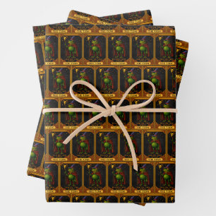 T'was The 'Tism M'Lord Frog Meme Autism Awareness Wrapping Paper Sheet