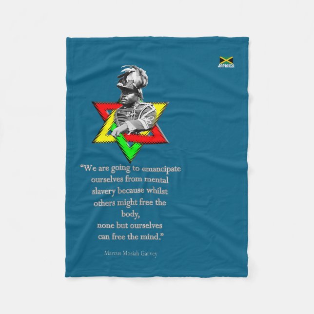 Tweaks Clothing - Marcus Mosiah Garvey Quote - Jam Fleece Blanket (Front)