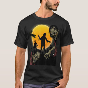 TWEAR TEE's Halloween Zombie Dead Walking Scary Co T-Shirt