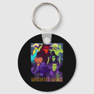Twear Tee's Monster Mash Halloween Costume Fun Mon Key Ring