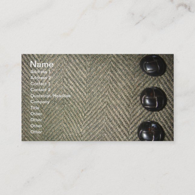 Tweed Business Card (Front)