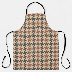 Tweed Goose Foot Vintage Pattern Apron