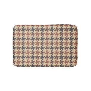 Tweed Goose Foot Vintage Pattern Bath Mat