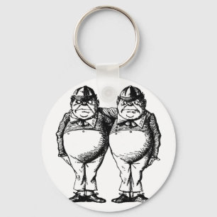 Tweedle Dee and Tweedle Dum Key Ring
